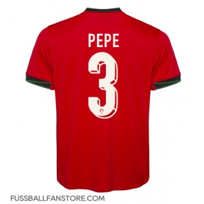 Portugal Pepe #3 Replik Heimtrikot EM 2024 Kurzarm